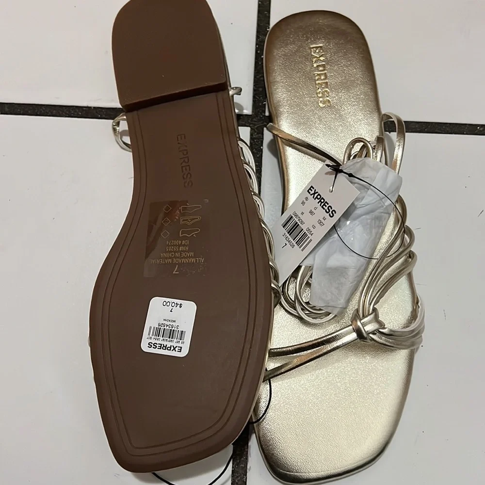 Express Strappy Tie-Up Sandals - Picture 5 of 6